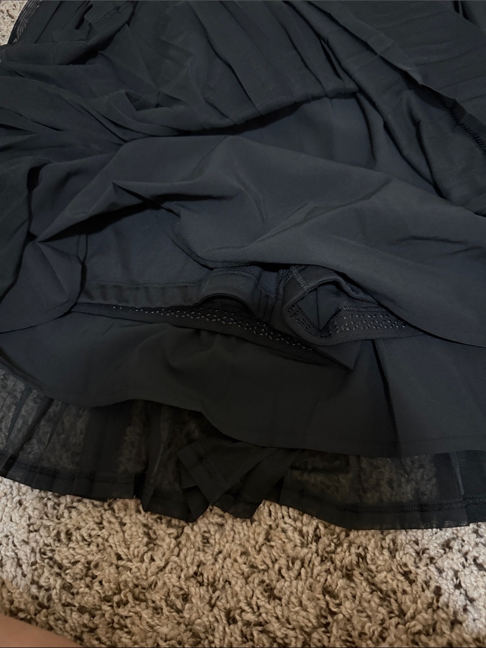 CALIA by Carrie Underwood Black Pleated Circle Skirt with Branded Waistband - Picture 5 of 5